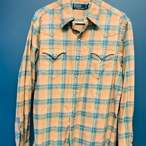 Mens Polo by Ralph Lauren multi colored long sleeve shirt